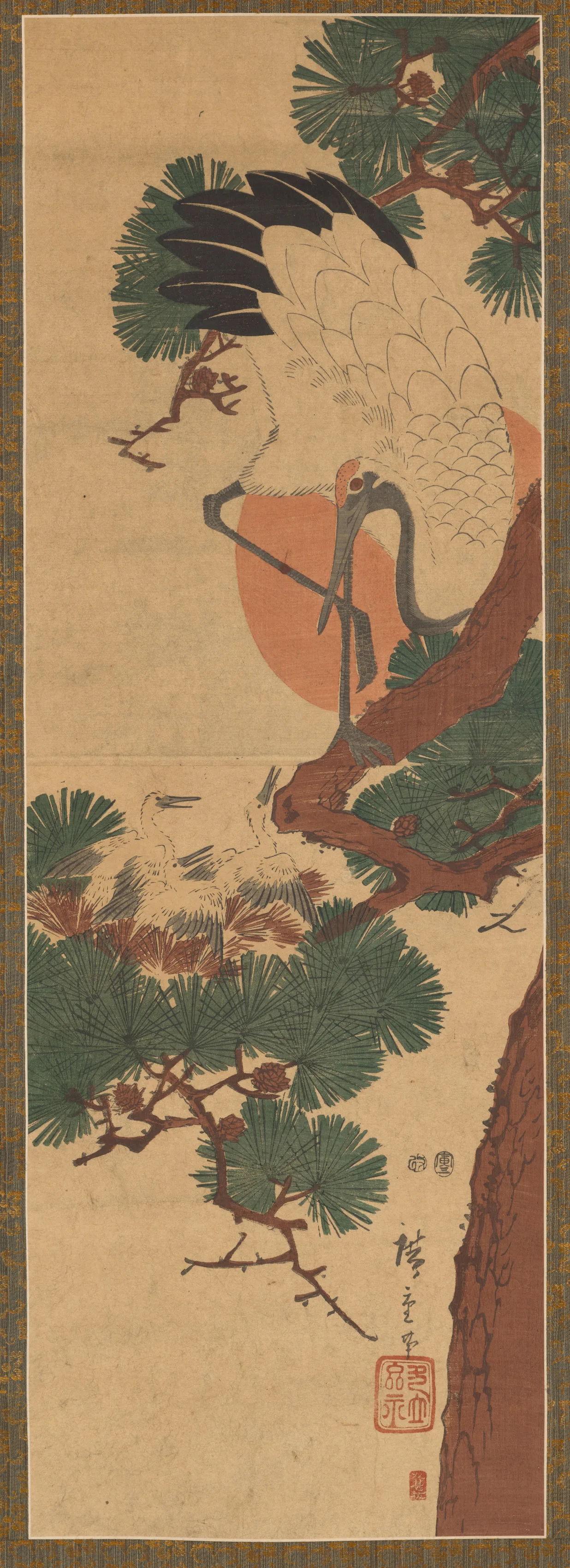 Stork, Sun, and Pine, 1839