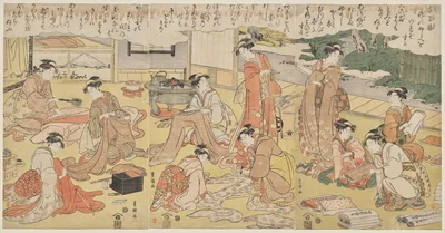 Women Making Clothing, 1790