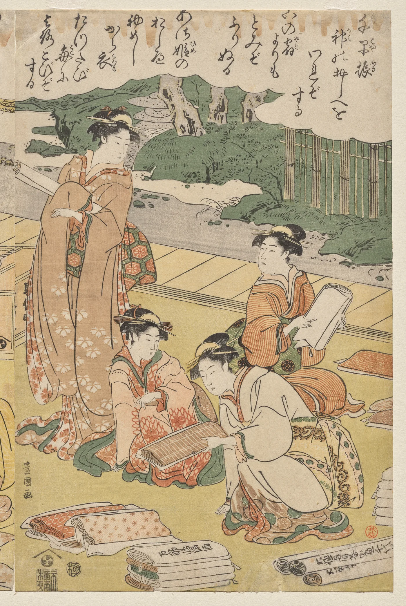 Women Making Clothing, 1790