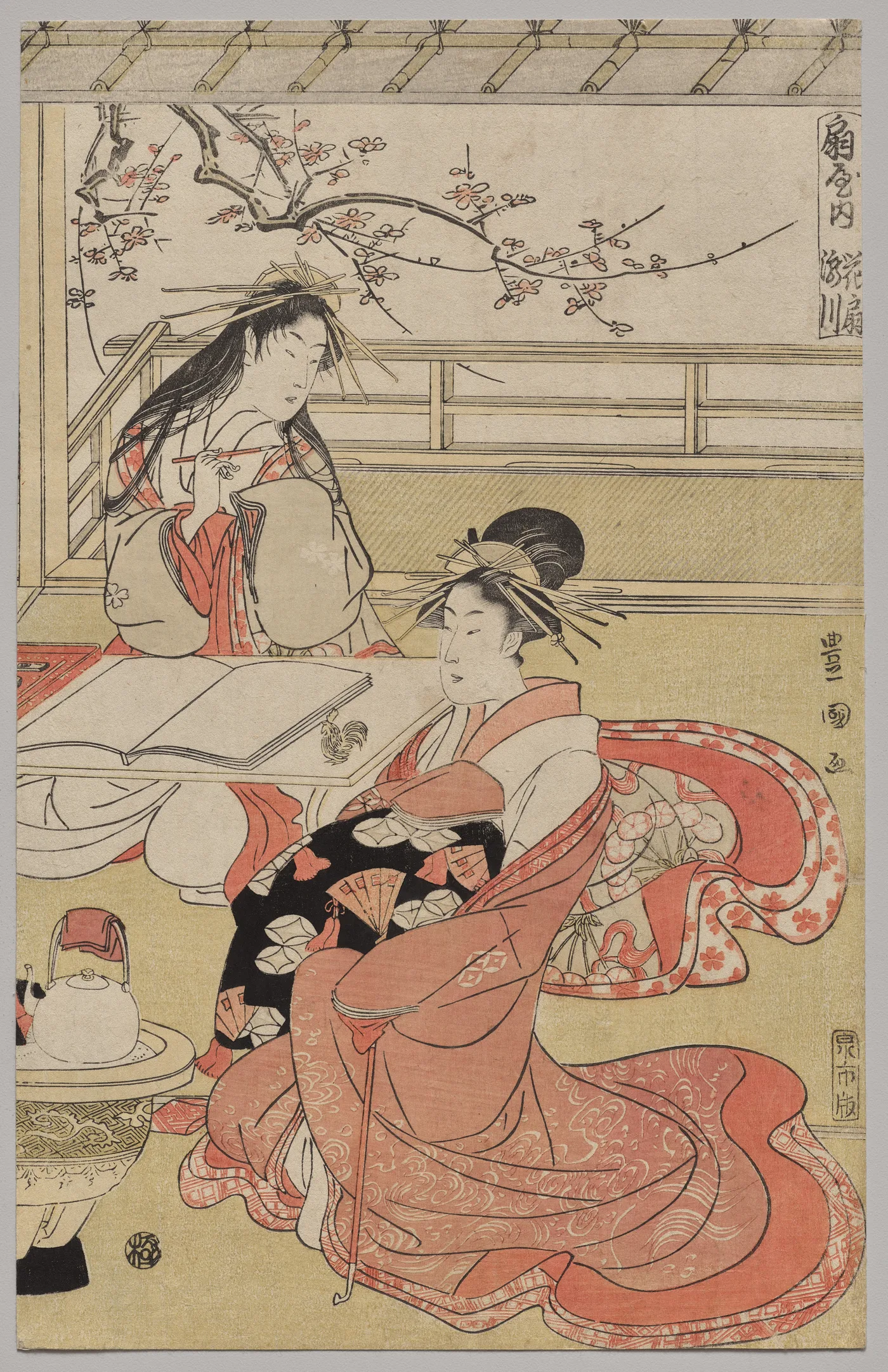 Courtesans of the Ōgiya on a Spring Outing, 1790