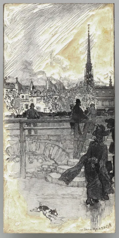Quai des Grands Augustins, Paris, 1886