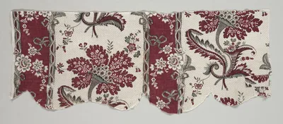 Strip of Woodblock Printed Cotton, 1798