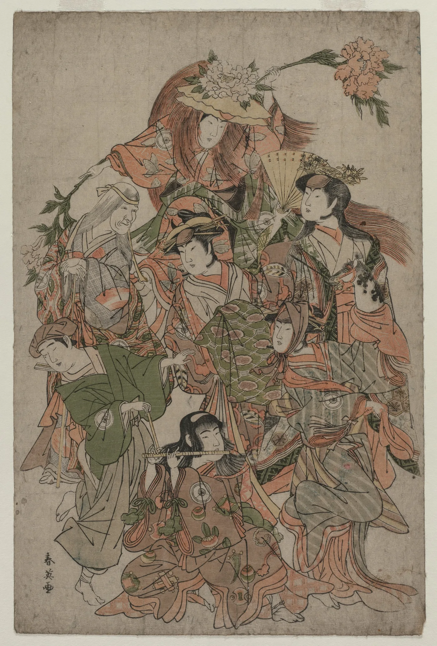 Iwai Hanshiro IV in a Dance of Seven Changes, 1793