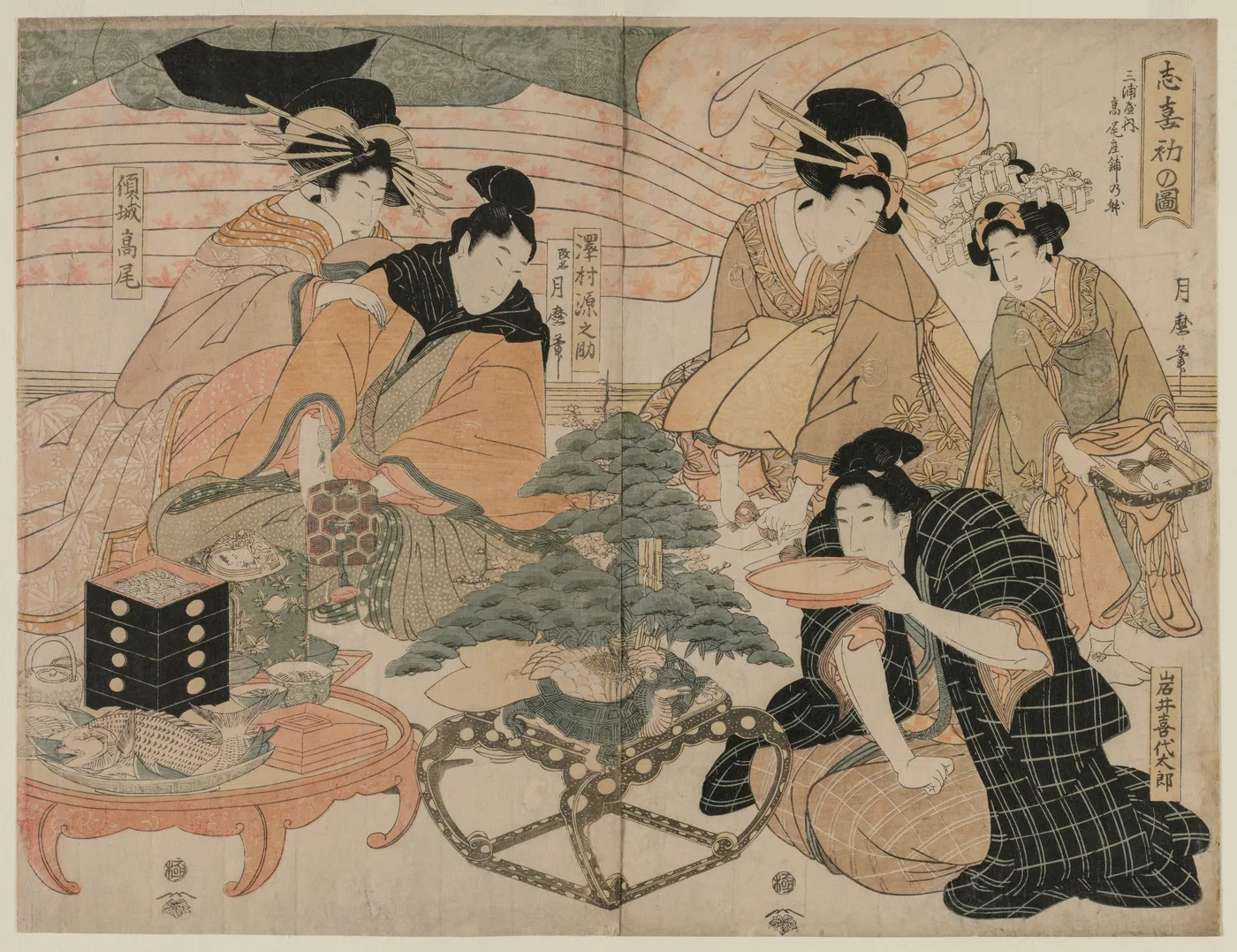Picture of the First Visit to the Pleasure Quarters, 1800