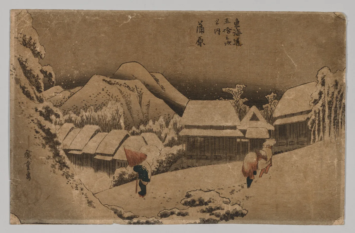 Kambara: Evening Snow, 1797