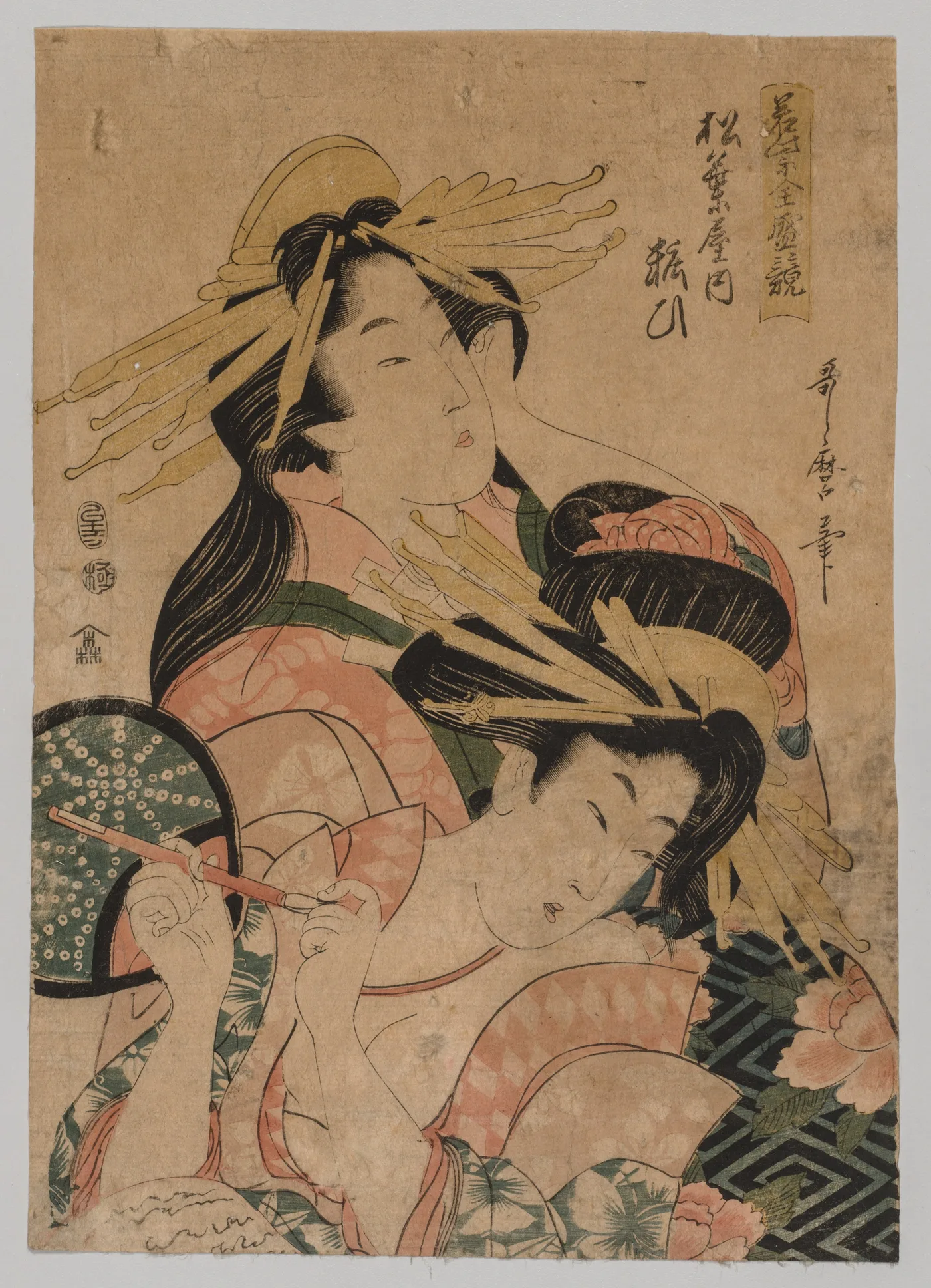Half-length Portrait of Two Courtesans, 1753