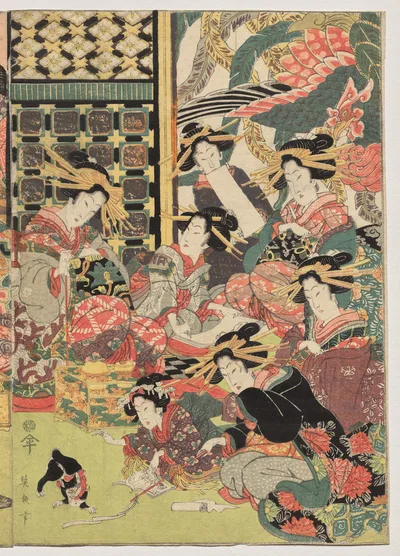 A Picture of the Viewing in the Pleasure Quarters, 1810