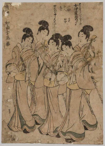 Young Women with Musical Instruments, 1787
