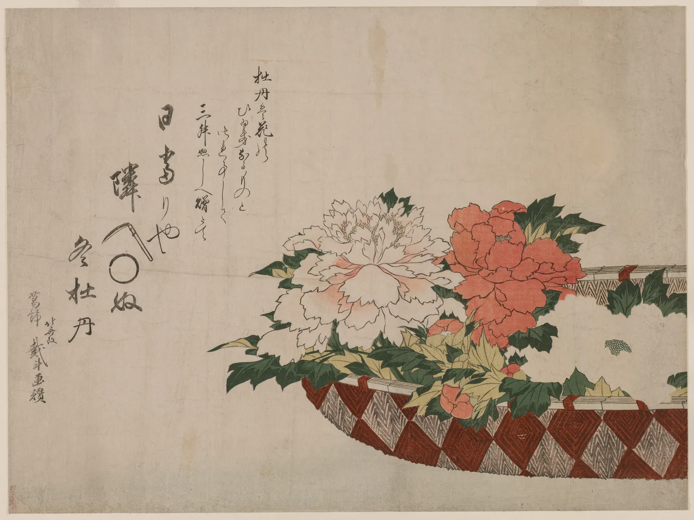 Basket of Peonies, 1810
