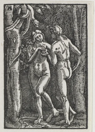 The Fall and Redemption of Man:  Adam and Eve Eating the Forbidden…, 1513