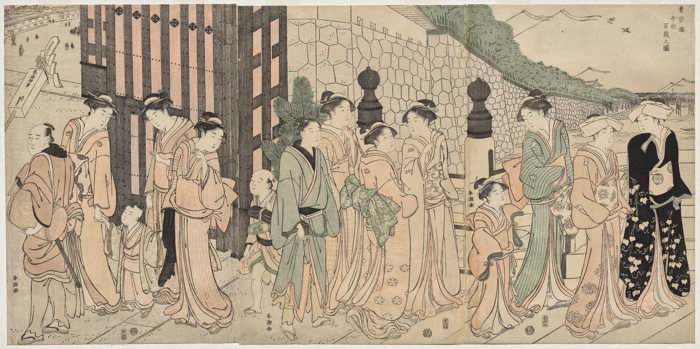 A Thousand Autumns, Ten Thousand Years on Tokiwa Bridge, 1790