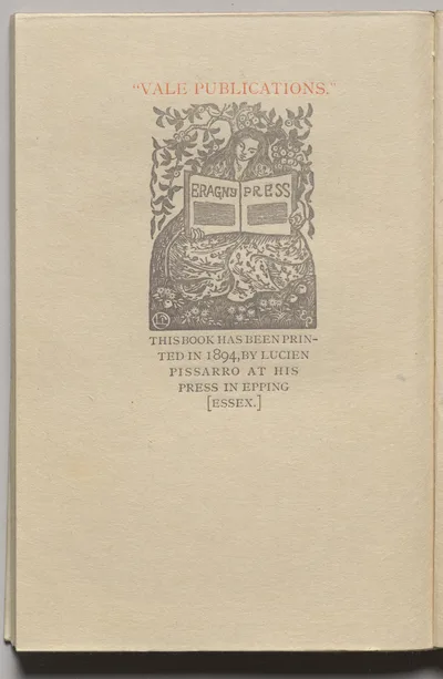 The Queen of the Fishes: Plate 13 (colophon), 1894