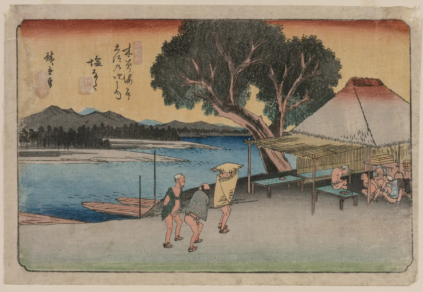 The Sixty-Nine Stations of the Kiso Highway: Shionata, 1797