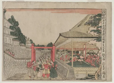 Chushingura: Act IV (from the series Perspective Pictures for The…, 1790