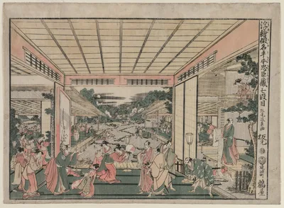 Chushingura: Act VII (from the series Perspective Pictures for The…, 1790