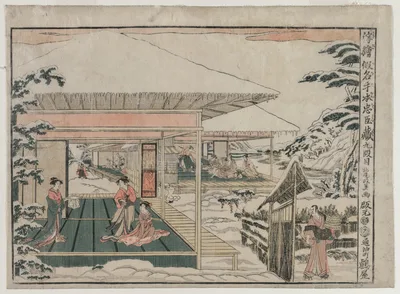 Chushingura: Act IX (from the series Perspective Pictures for The…, 1790