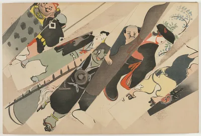 Flowers of a Hundred Worlds (Momoyogusa): Otsu-e (Otsu-e), 1909