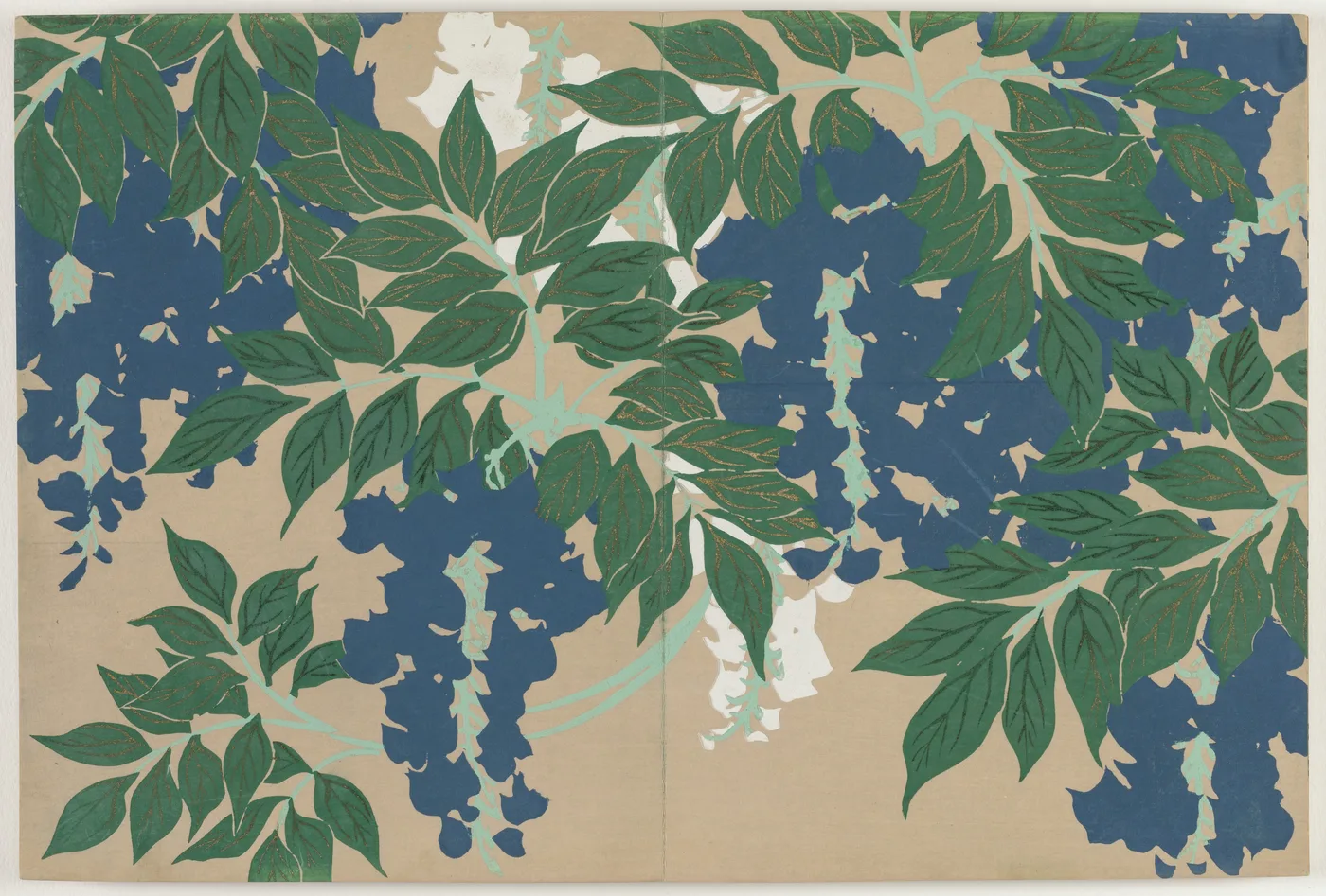 Flowers of a Hundred Worlds (Momoyogusa): Wisteria (Fuji), 1909