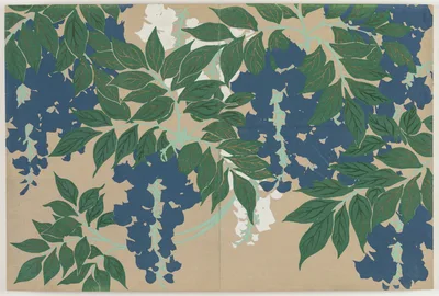 Flowers of a Hundred Worlds (Momoyogusa): Wisteria (Fuji), 1909