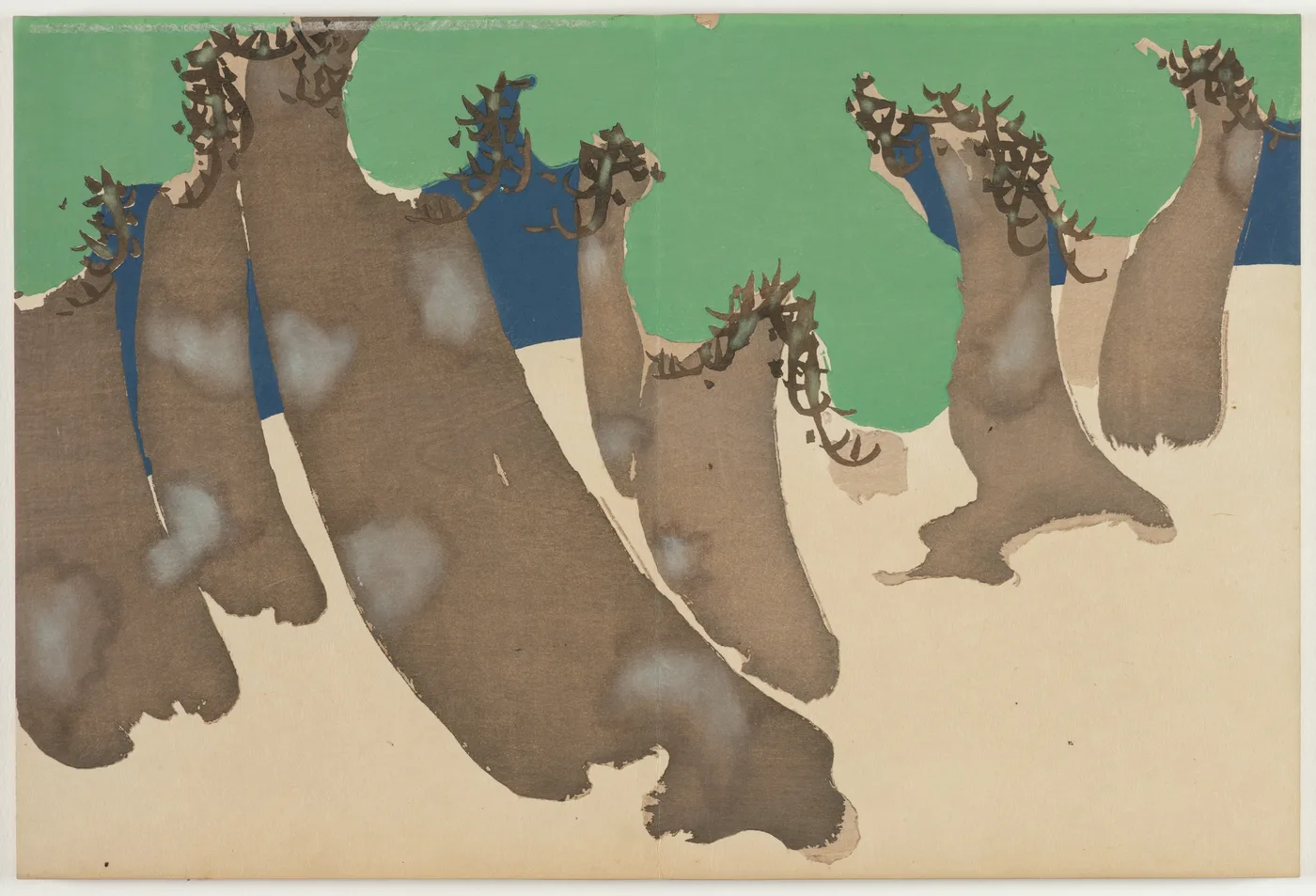 Flowers of a Hundred Worlds (Momoyogusa): Windswept Pines…, 1909