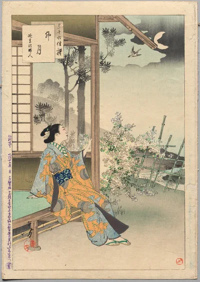 The Fourth Month, A Lady of the Enkyō Era (1744-48), from the series…, 1894