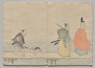 Scene from The Kōrin Picture Book (Volume 1), 1800