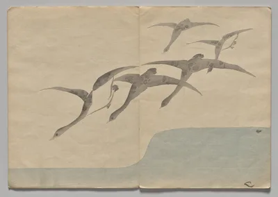 Scene from The Kōrin Picture Book (Volume 1), 1800