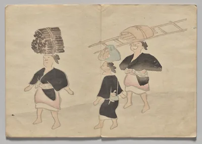 Scene from The Kōrin Picture Book (Volume 1), 1800