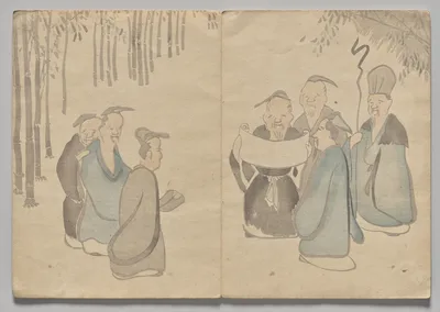 Scene from The Kōrin Picture Book (Volume 2), 1800