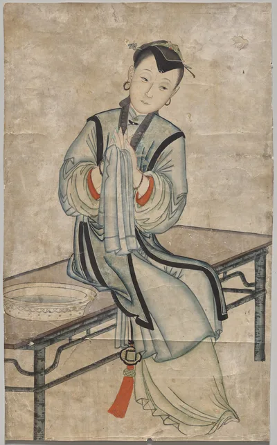 Lady with water basin, 1736