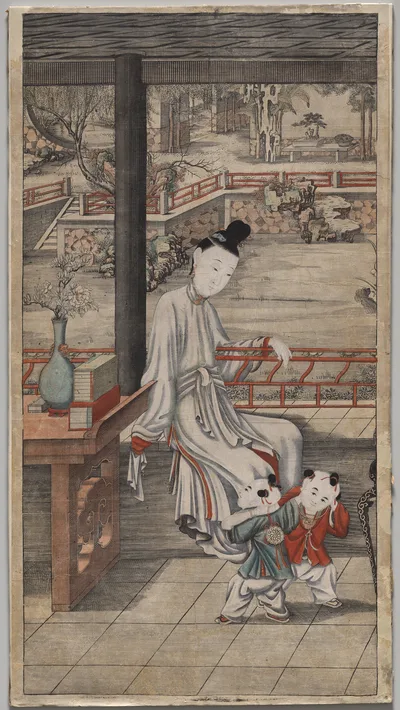 Gusu Beauties of the Four Seasons—Spring, 1736
