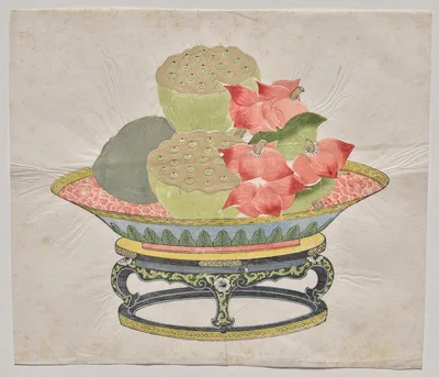 Lotus Seeds and Water Caltrops, 1700