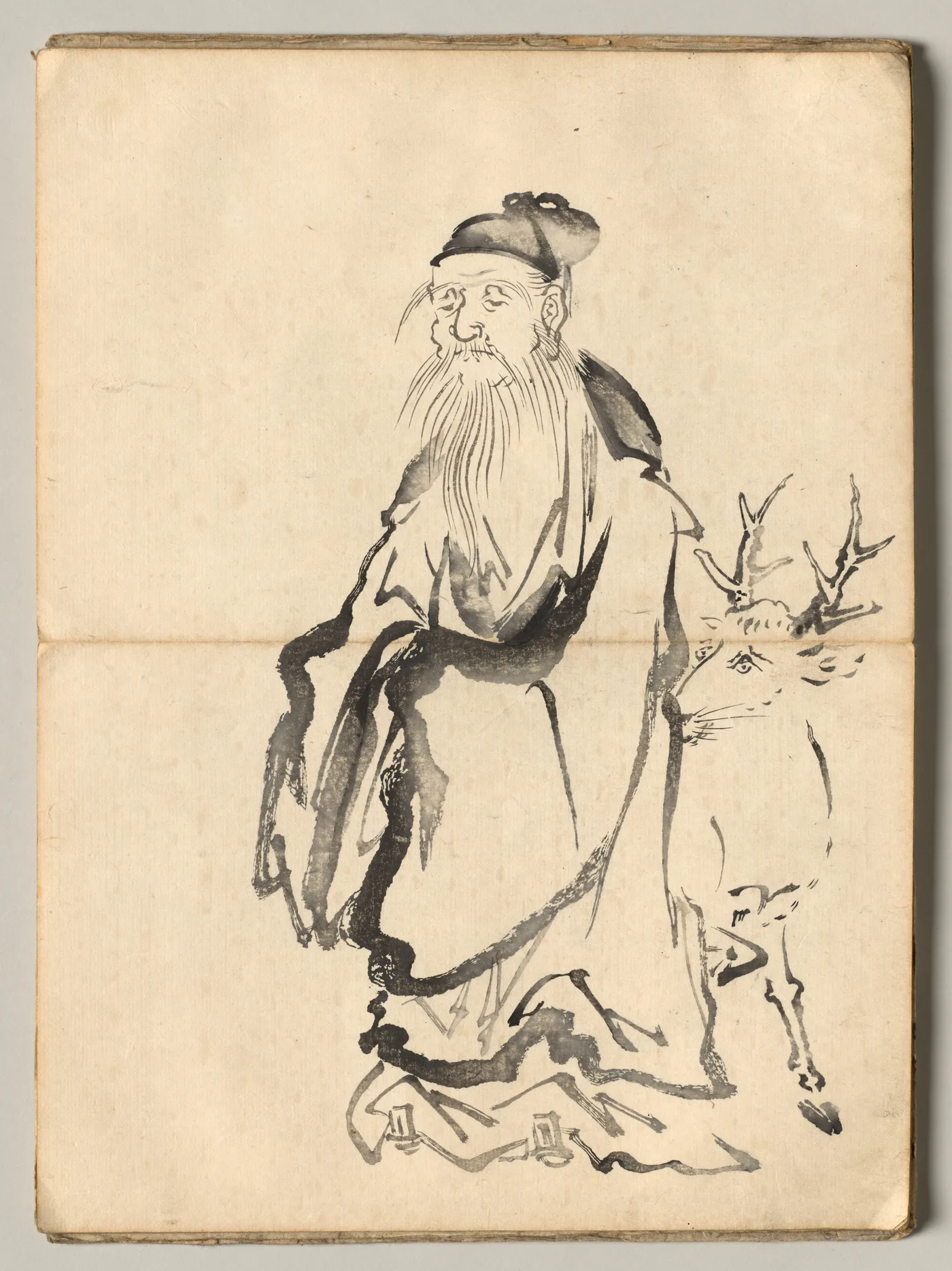 Jurojin from Ōkyo Picture Book, 1850