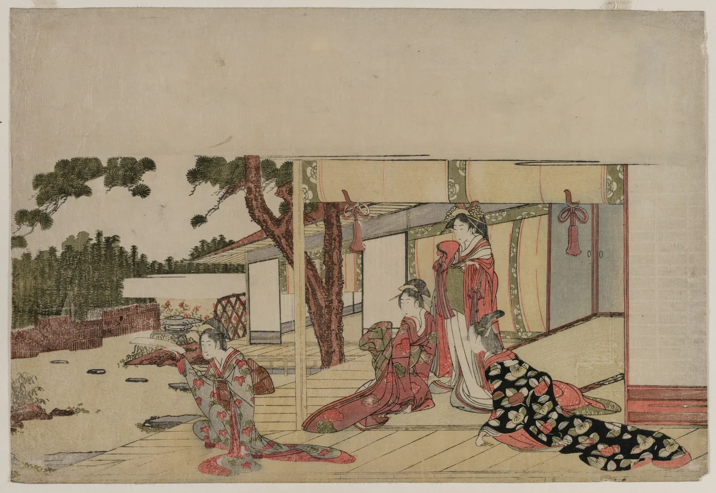 Women on a Veranda, 1800
