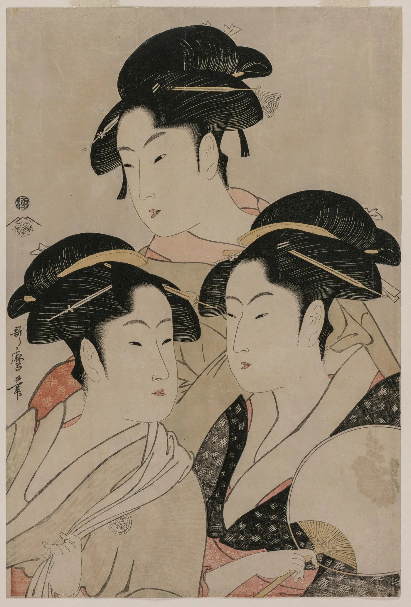 Tomimoto Toyohina, Takashimaya Ohisa, and Naniwaya Okita, 1794