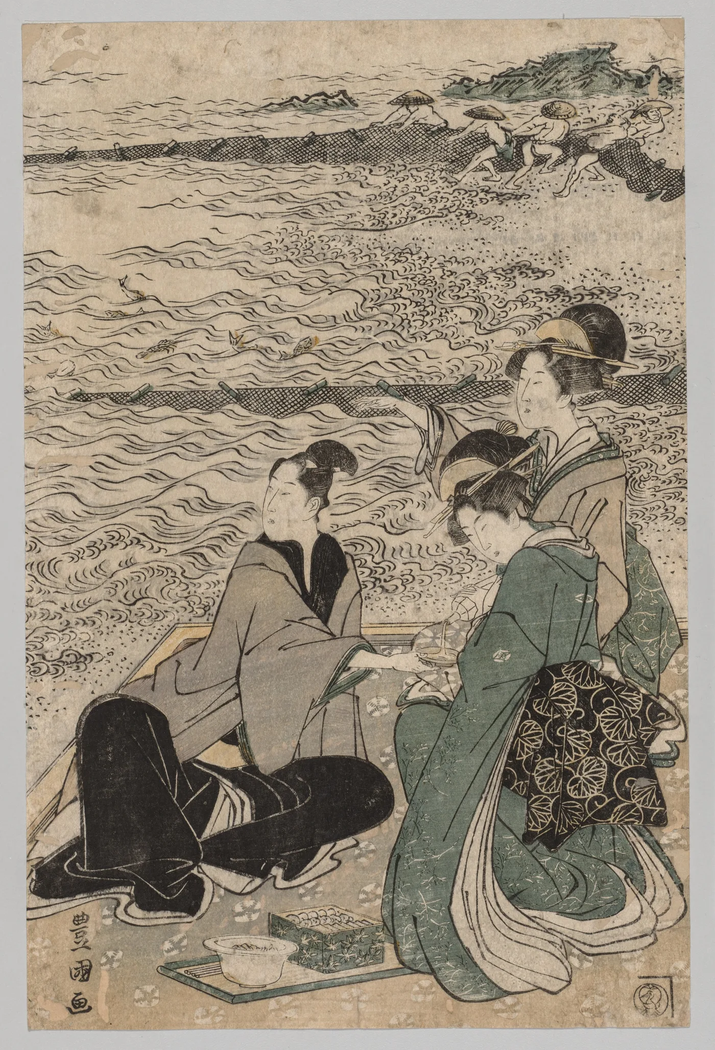 Man and Two Women at the Sea Shore, 1769