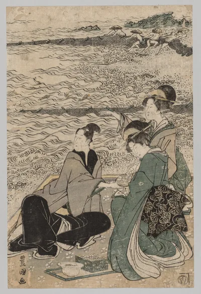 Man and Two Women at the Sea Shore, 1769