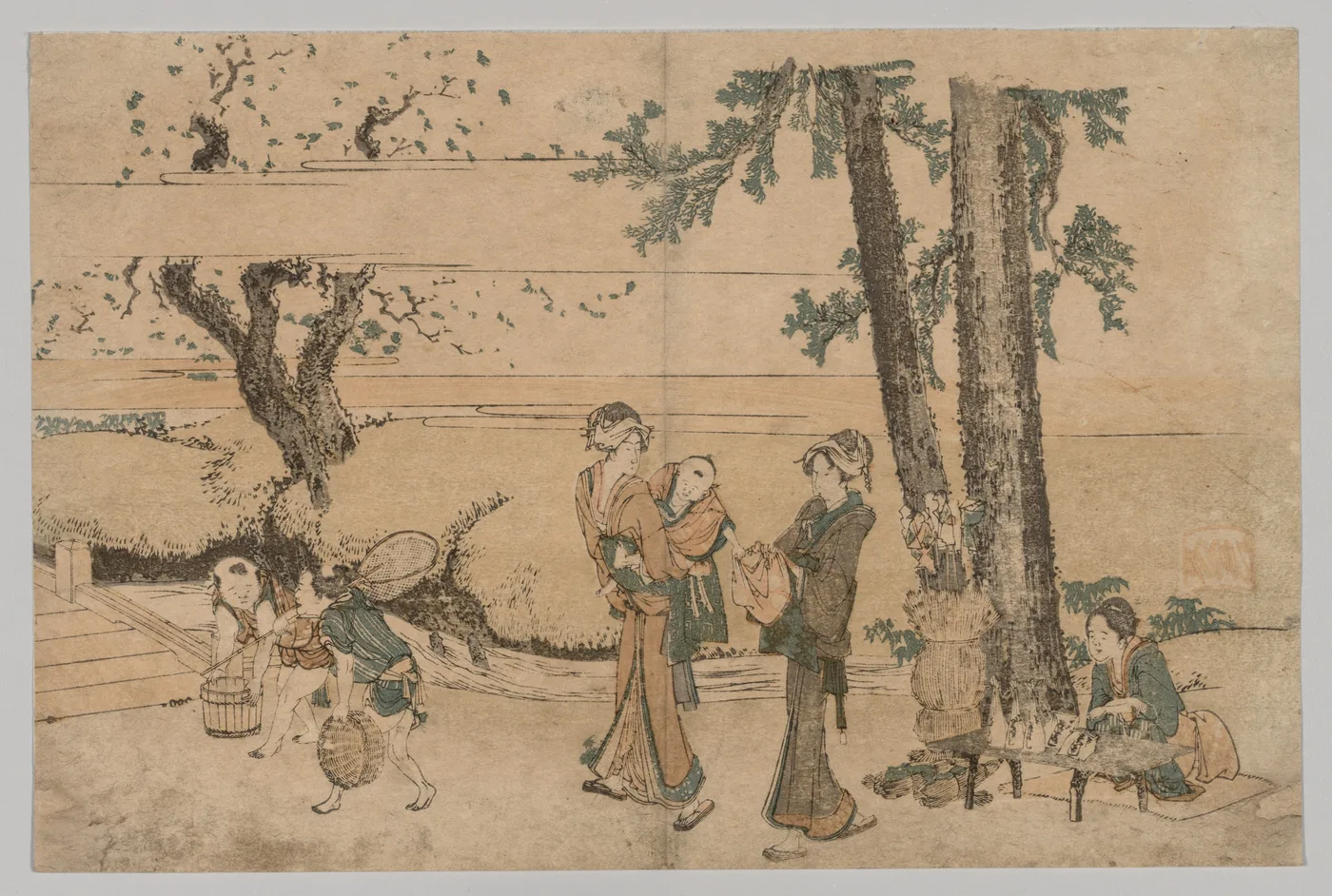 Group of Figures near a Brook, 1760